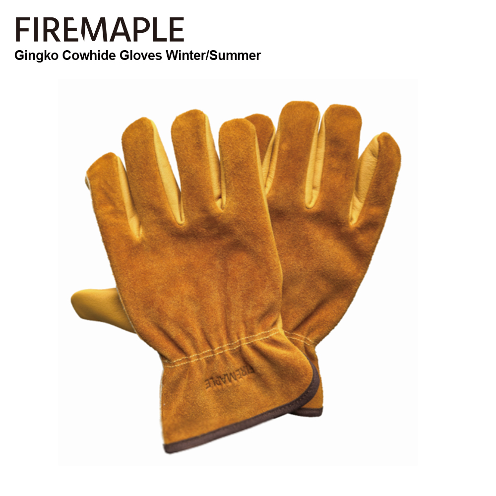 Fire Starting Kit - Fire-Maple Gingko Cowhide Leather Work Gloves