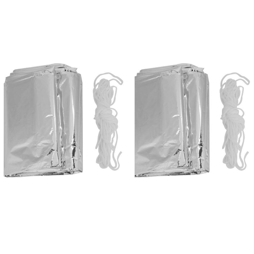 2 Pcs Durable Reflective Emerg - مراجعة Survival Blanket Reflective وسعره
