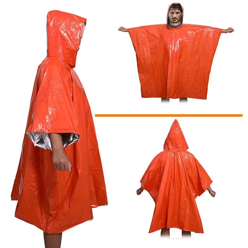 Camping Raincoat Waterproof Su - مراجعة Survival Blanket Reflective وسعره