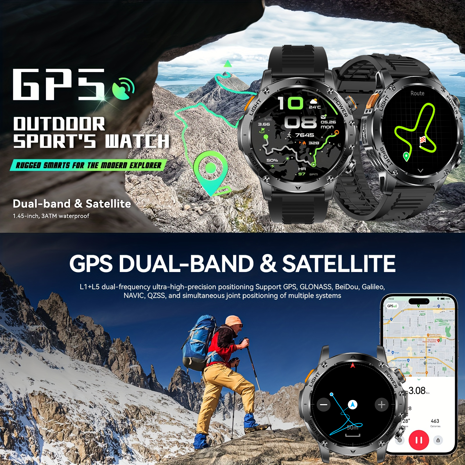 2025 New GPS Outdoor Sports Sm - مراجعة Compass Lensatic وسعره