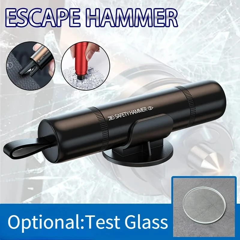 New 2 In 1 Car Safety Hammer E - مراجعة Rescue Rope Throw وسعره