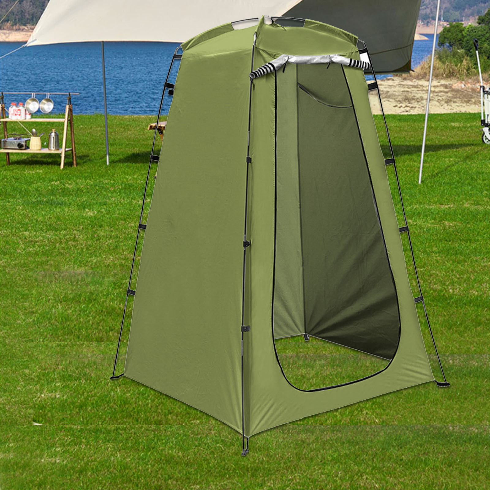 Camping Shower Tent Car Side B - مراجعة Emergency Mylar Tent وسعره