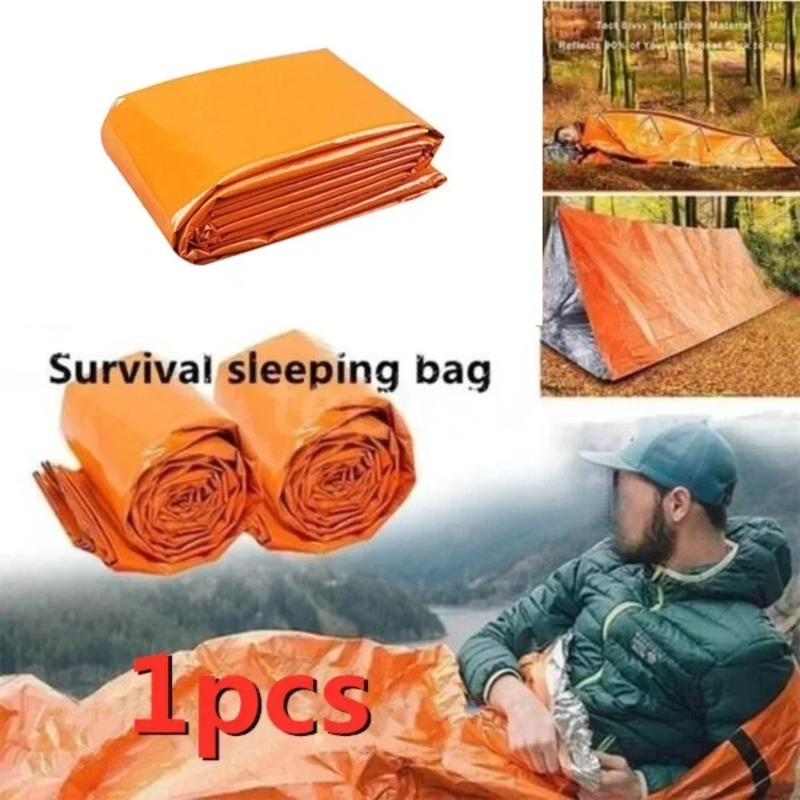 1pc PE Emergency Blanket Insul - مراجعة Survival Blanket Reflective وسعره