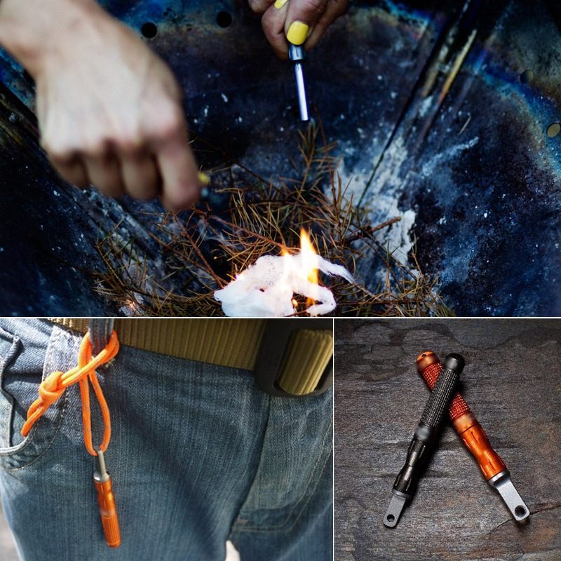 2PCS  Multifunctional Flint Wa - مراجعة Magnesium Fire Starter وسعره