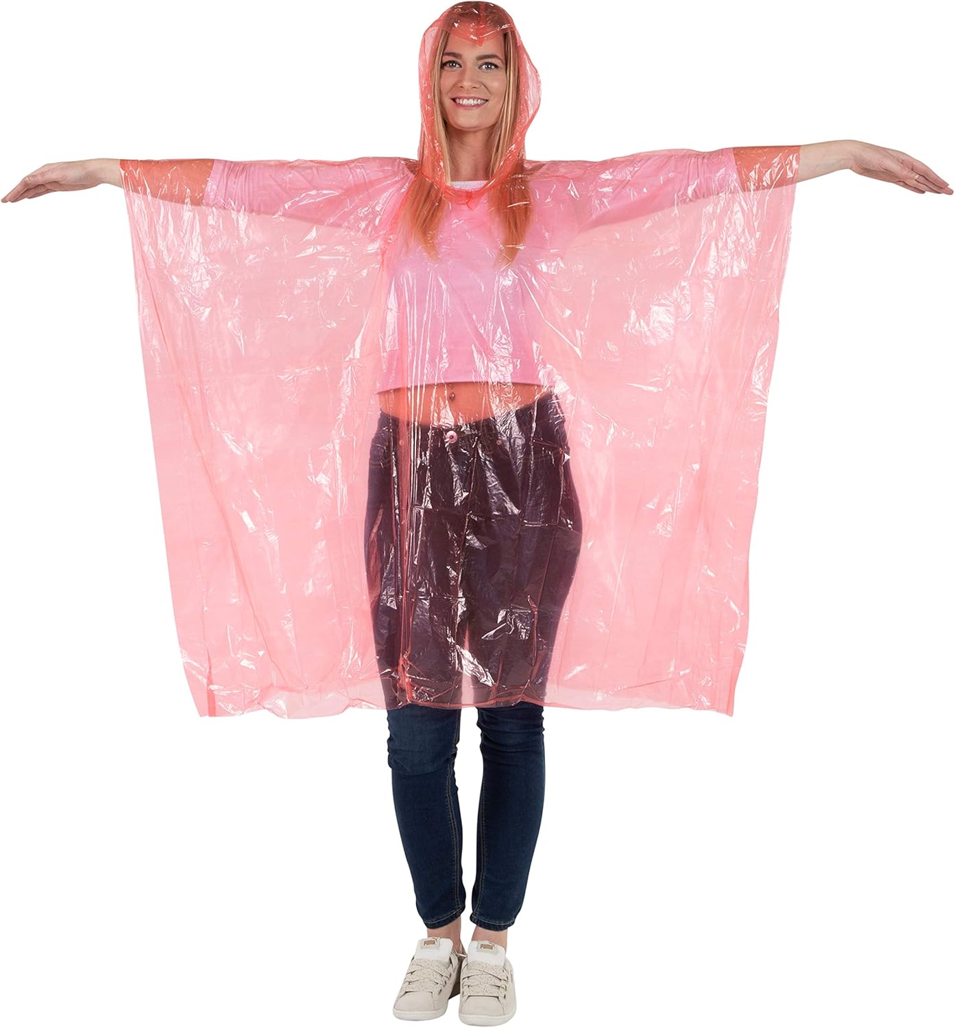 Rain Ponchos for Adults Teens  - مراجعة Emergency Poncho Rain وسعره