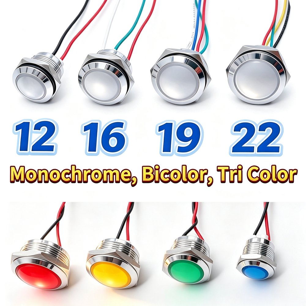 12mm 16mm 19mm 22mm Metal LED  - مراجعة Signal Panel Orange وسعره