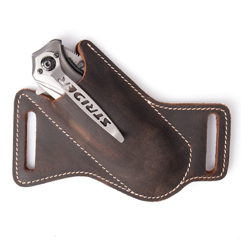 1PC Leather Knives Sheaths Fol - مراجعة Fire Starting Kit وسعره