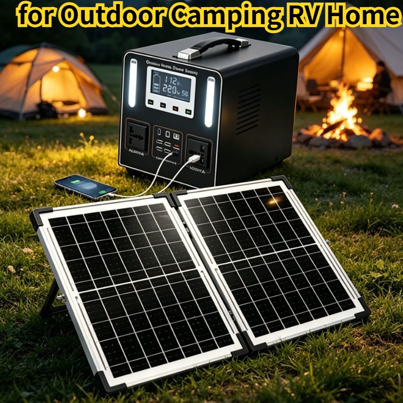 New 500W 220V High Power  LiFe - مراجعة Solar Emergency Charger وسعره