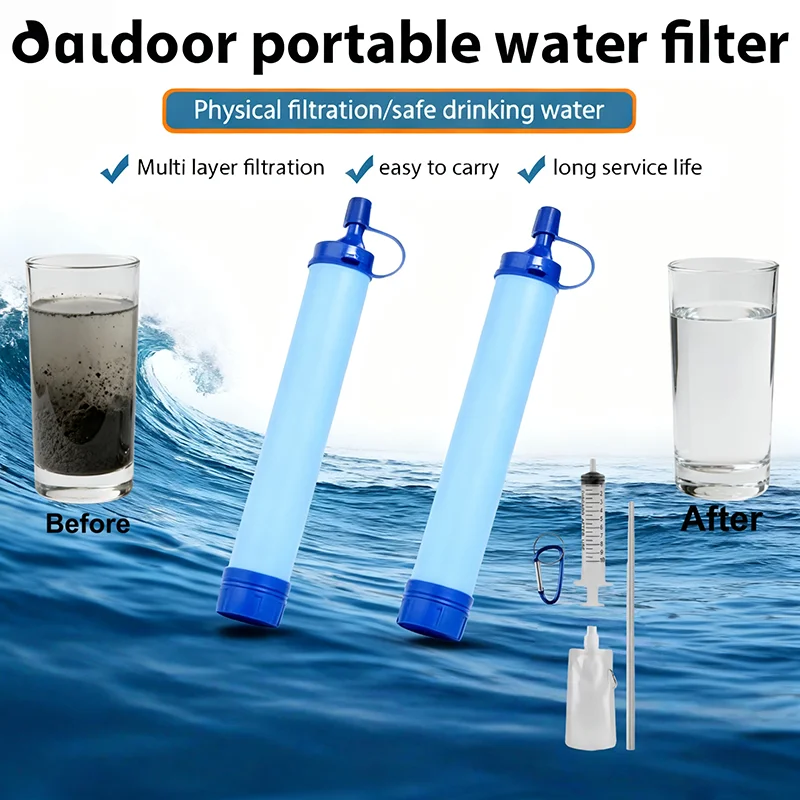 Outdoor Water Filter Straw Cam - مراجعة Water Purification Straw وسعره