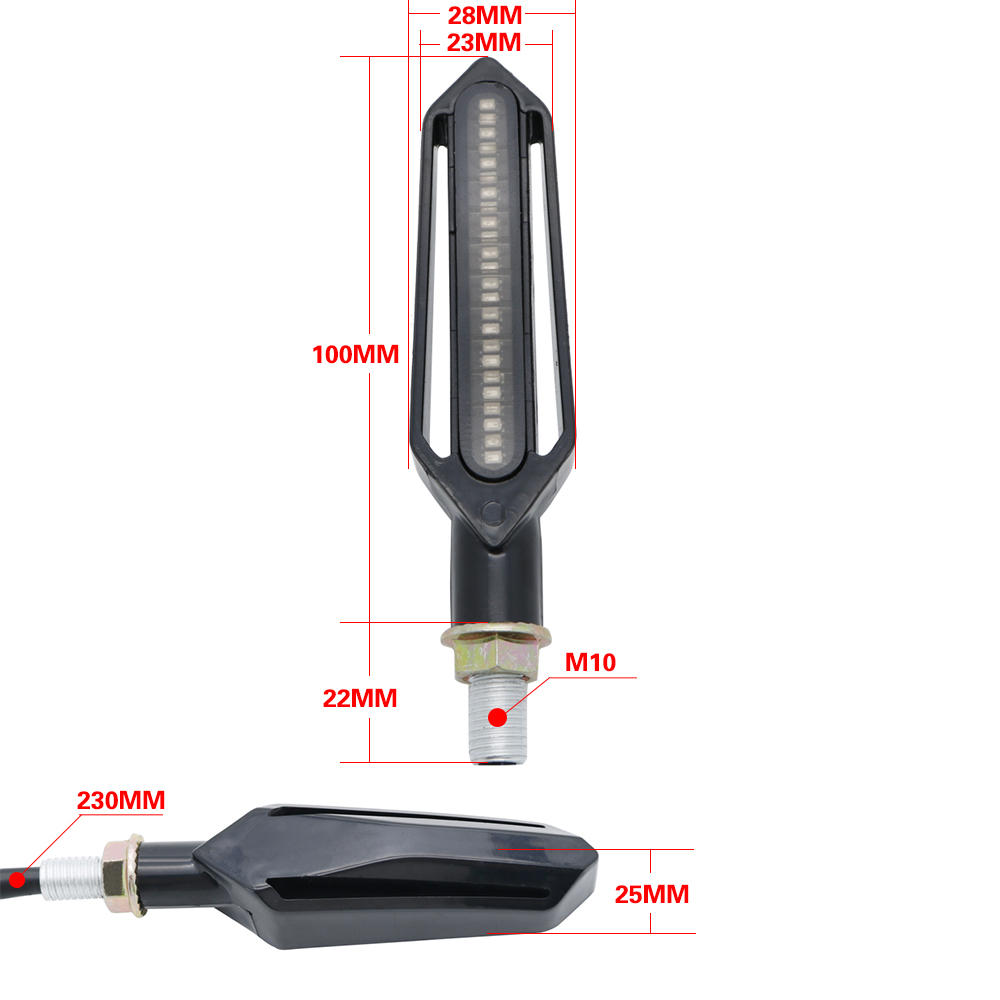 Amber Motorcycle Turn Signals  - مراجعة Sos Light Strobe وسعره