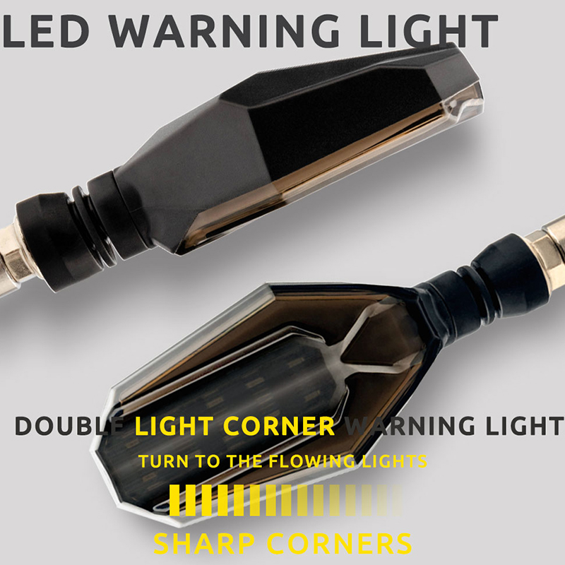 2PCS Motorcycle LED Turn Signa - مراجعة Sos Light Strobe وسعره