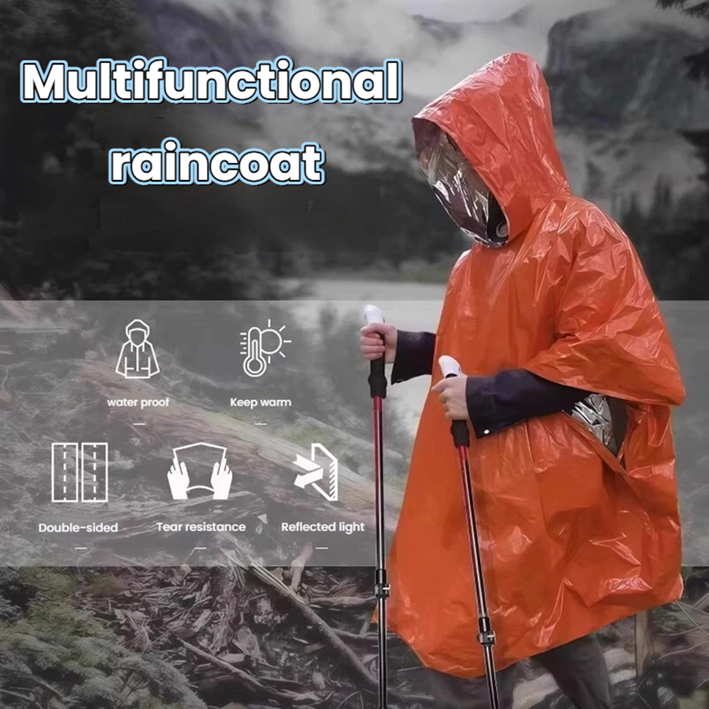 Portable Outdoor Emergency Rai - مراجعة Emergency Poncho Rain وسعره