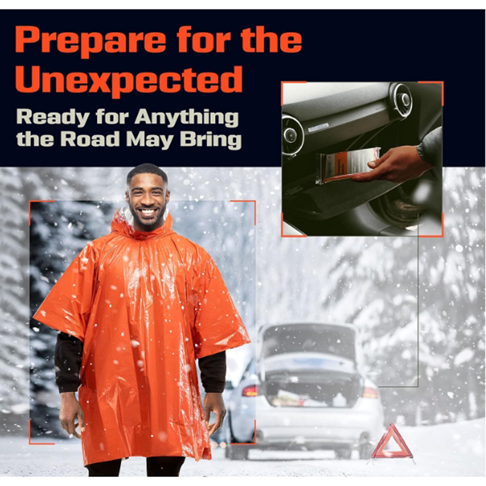 Portable Outdoor Emergency Rai - مراجعة Emergency Poncho Rain وسعره
