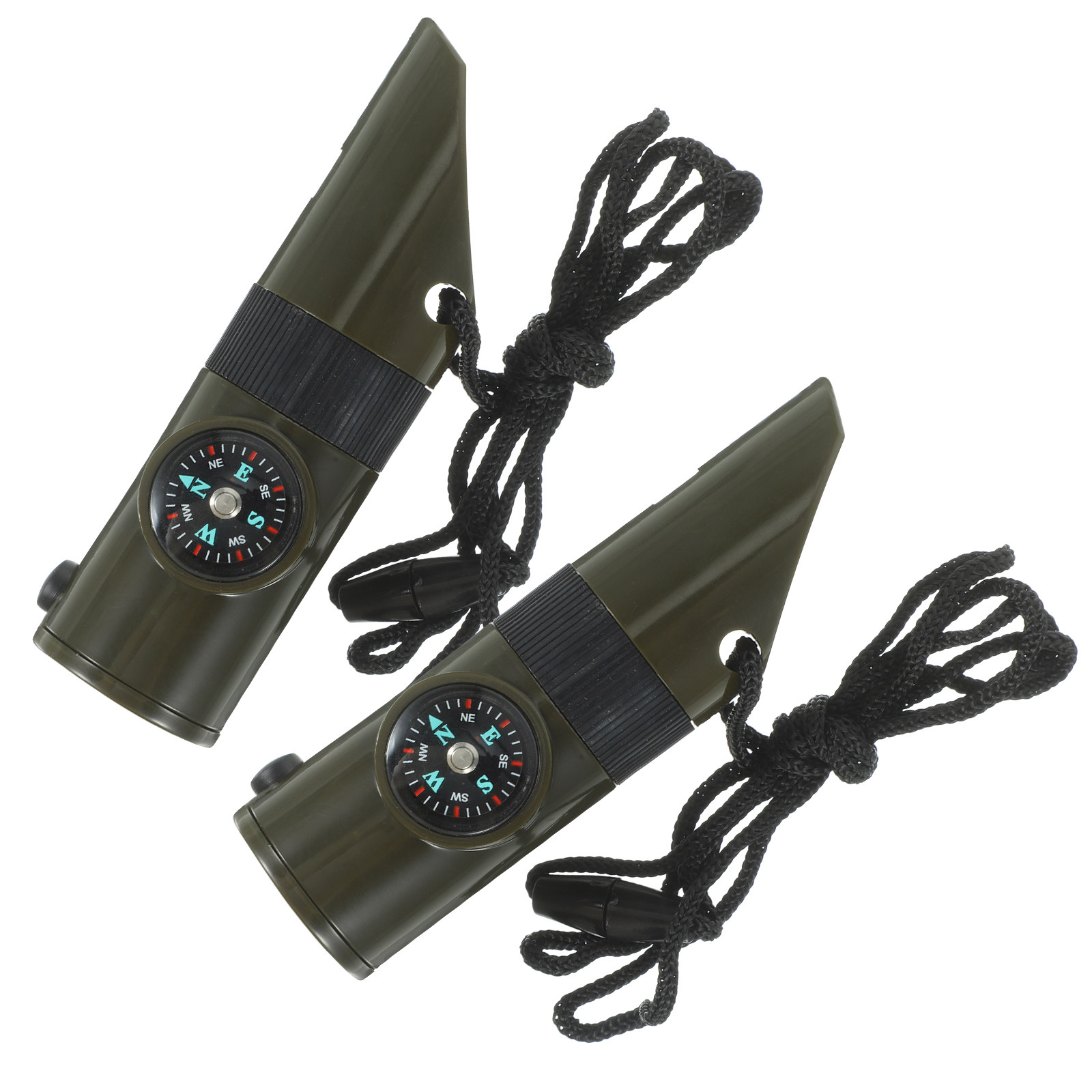 2Pcs 7-in-1 Emergency Survival - مراجعة Emergency Whistle Loud وسعره