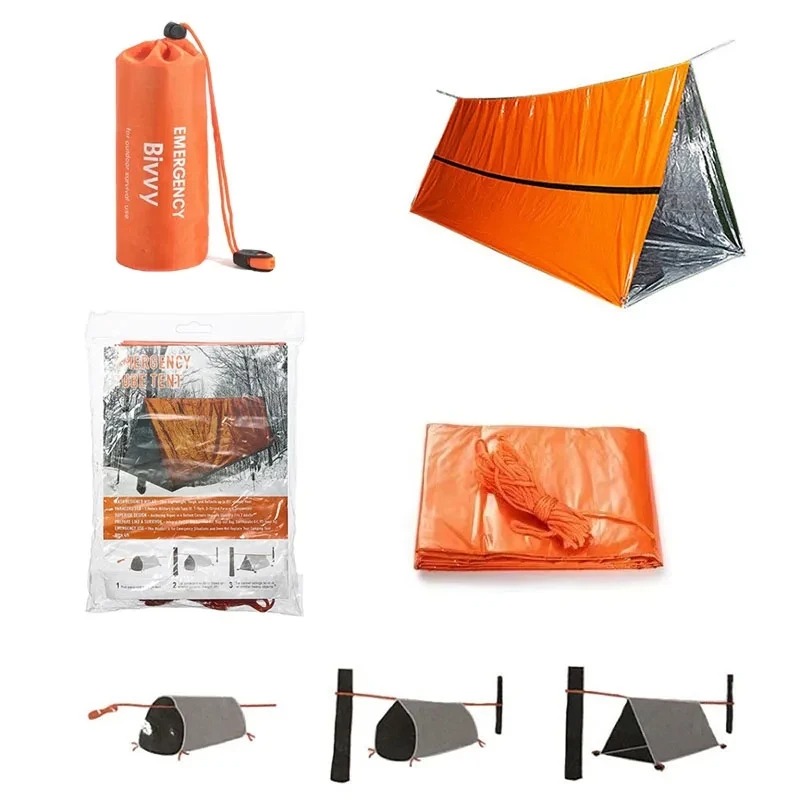2 Person Emergency Shelter Biv - مراجعة Emergency Mylar Tent وسعره