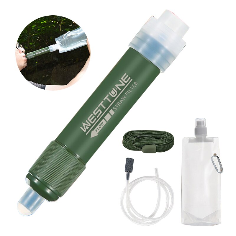 Outdoor Mini Filter Straw Set  - مراجعة Water Purification Straw وسعره
