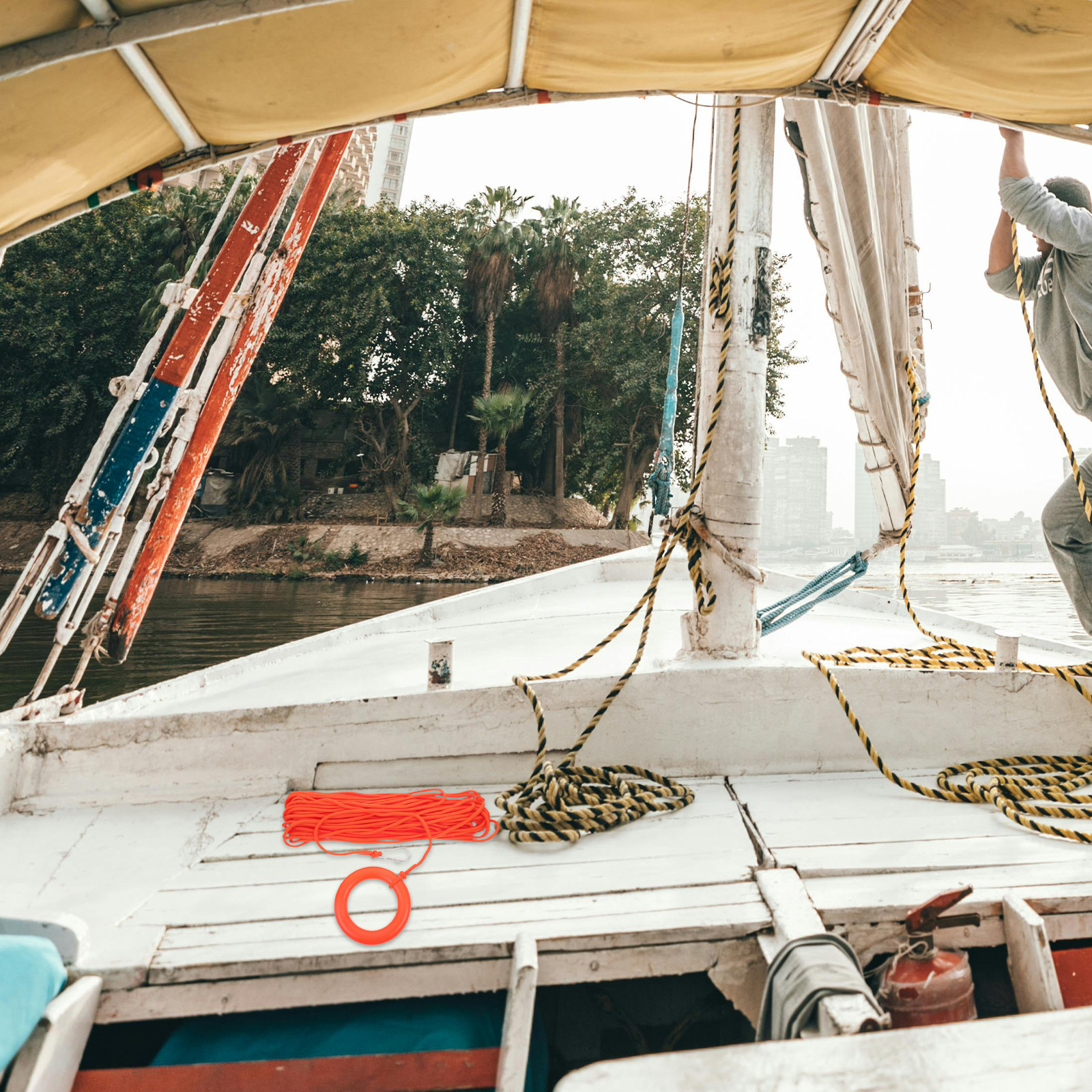 Boat Throw Rings with Rope Eme - مراجعة Rescue Rope Throw وسعره