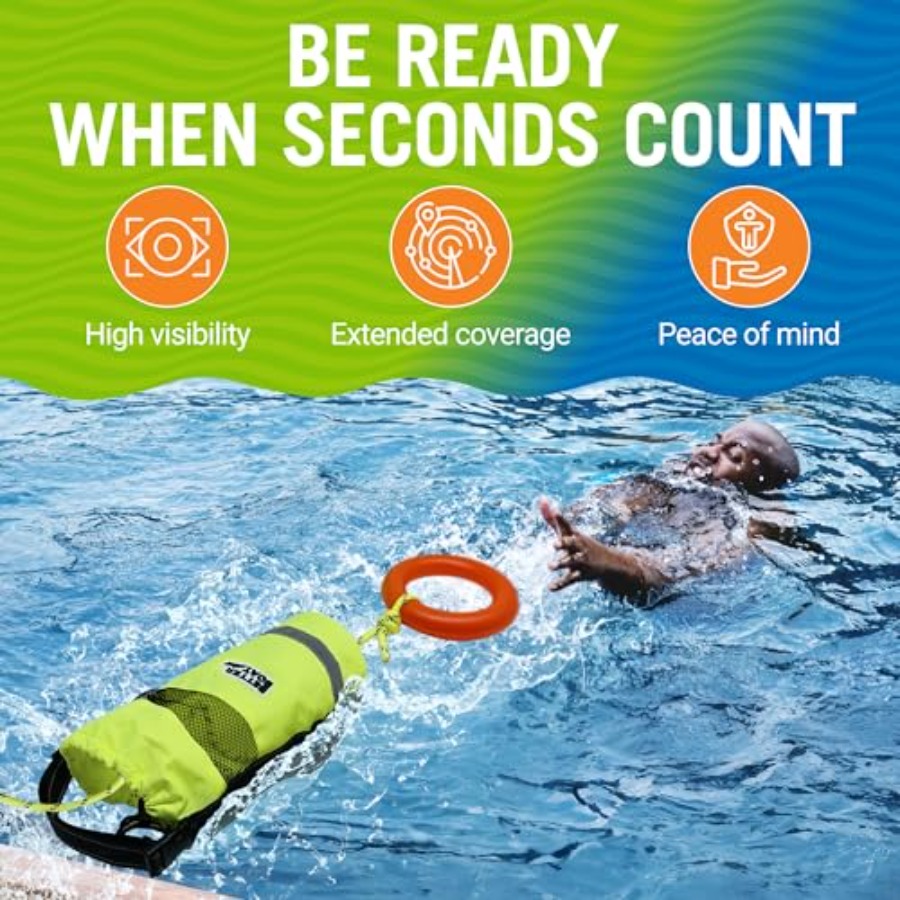 Water Throw Bag for Rescue Rop - مراجعة Rescue Rope Throw وسعره