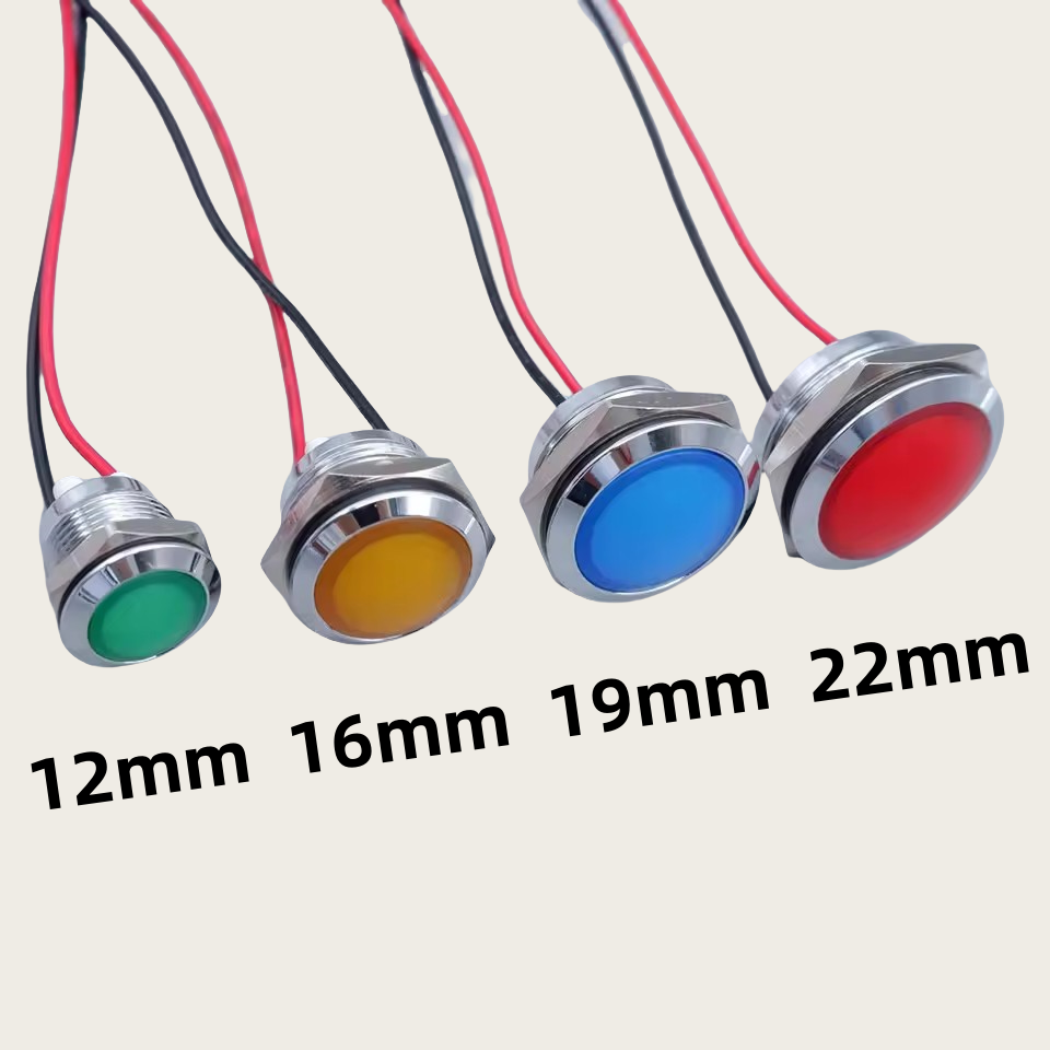 12mm 16mm 19mm 22mm Metal LED  - مراجعة Signal Panel Orange وسعره