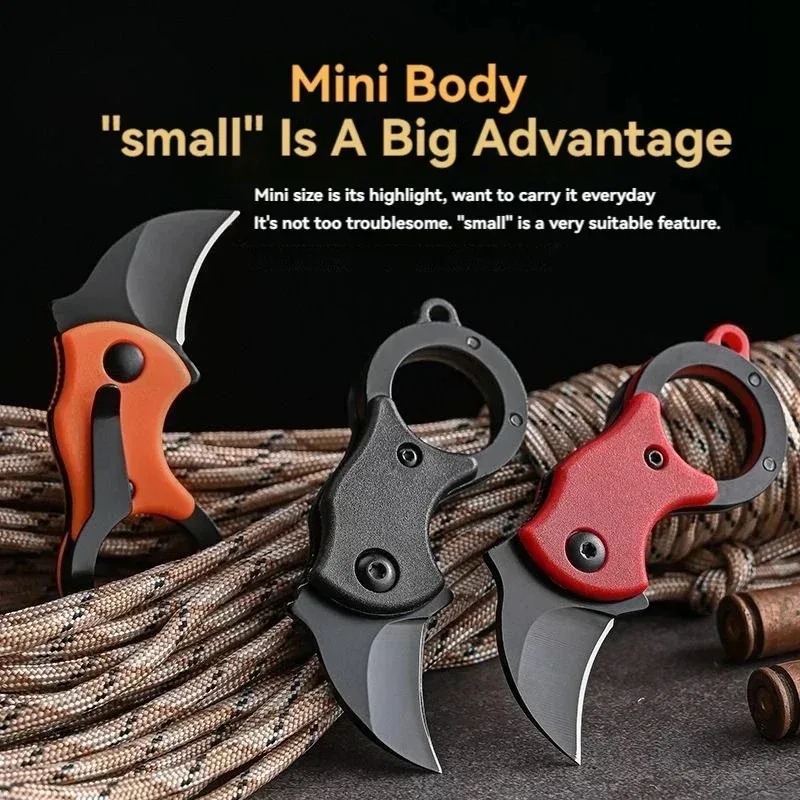 Mini Keychain Pocket Knife Sta - مراجعة Bushcraft Knife Fixed وسعره