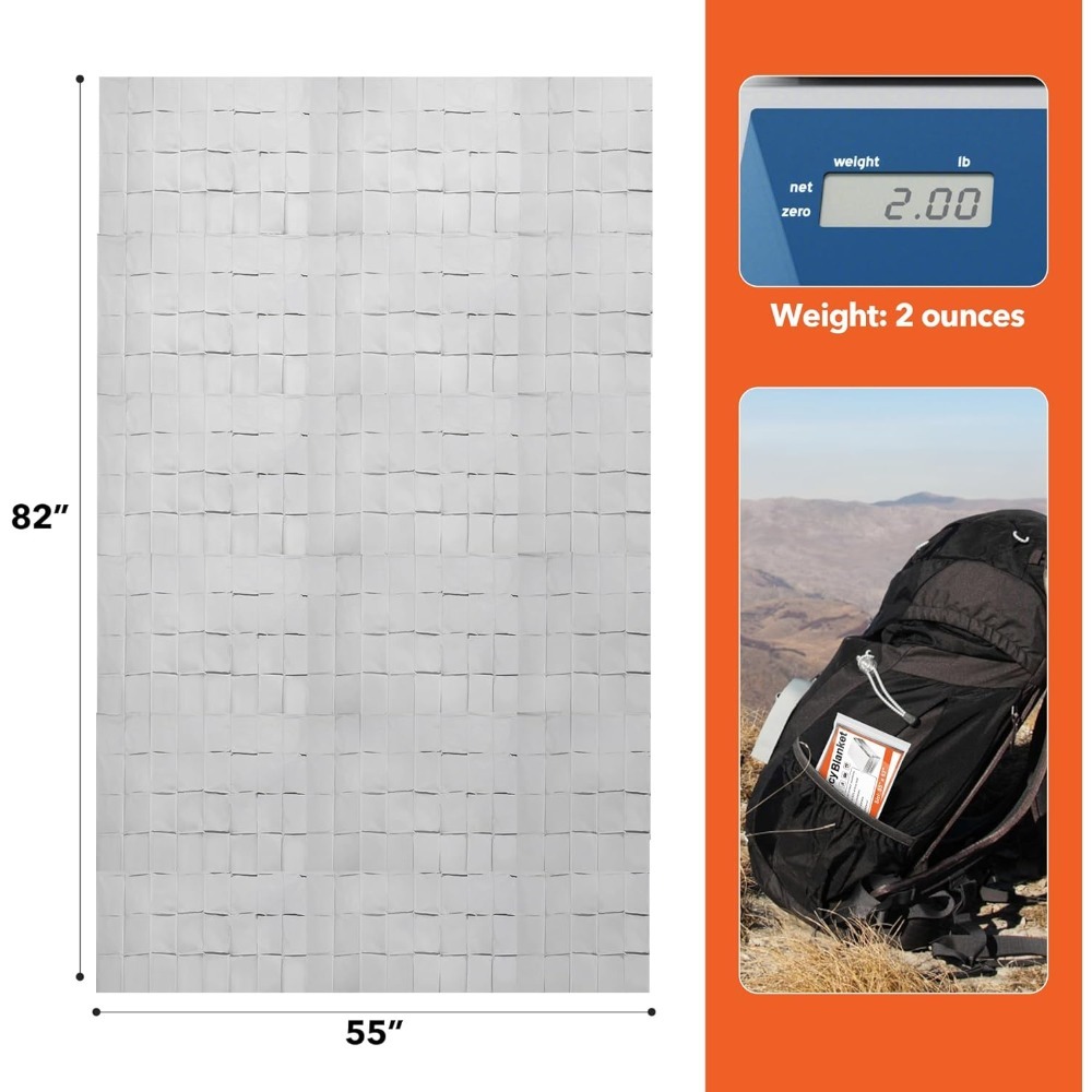 6 Pack Emergency Mylar Blanket - مراجعة Survival Blanket Reflective وسعره