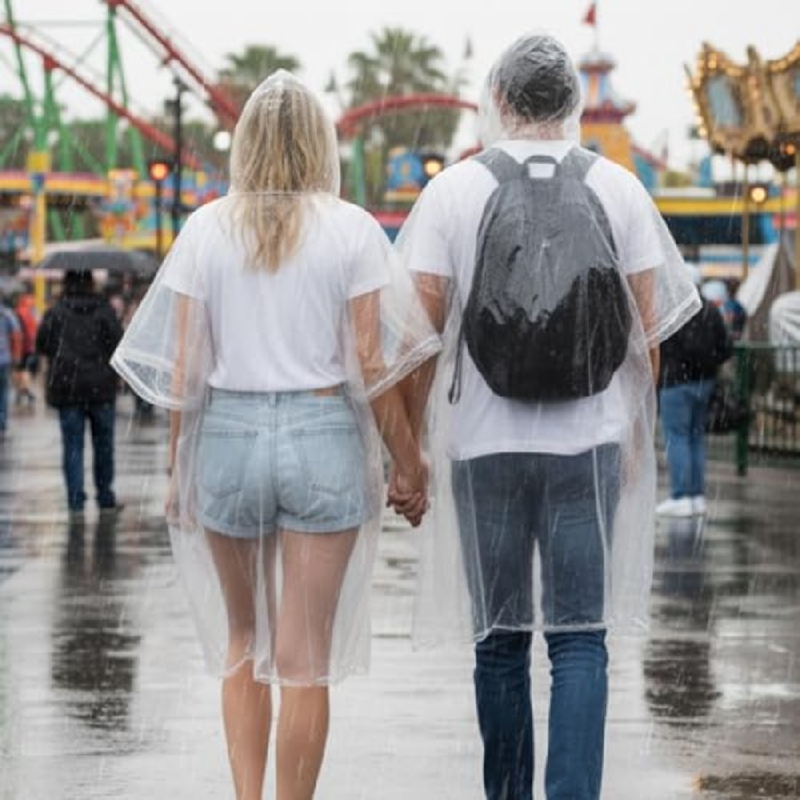 APEXUP Disposable Rain Ponchos - مراجعة Emergency Poncho Rain وسعره