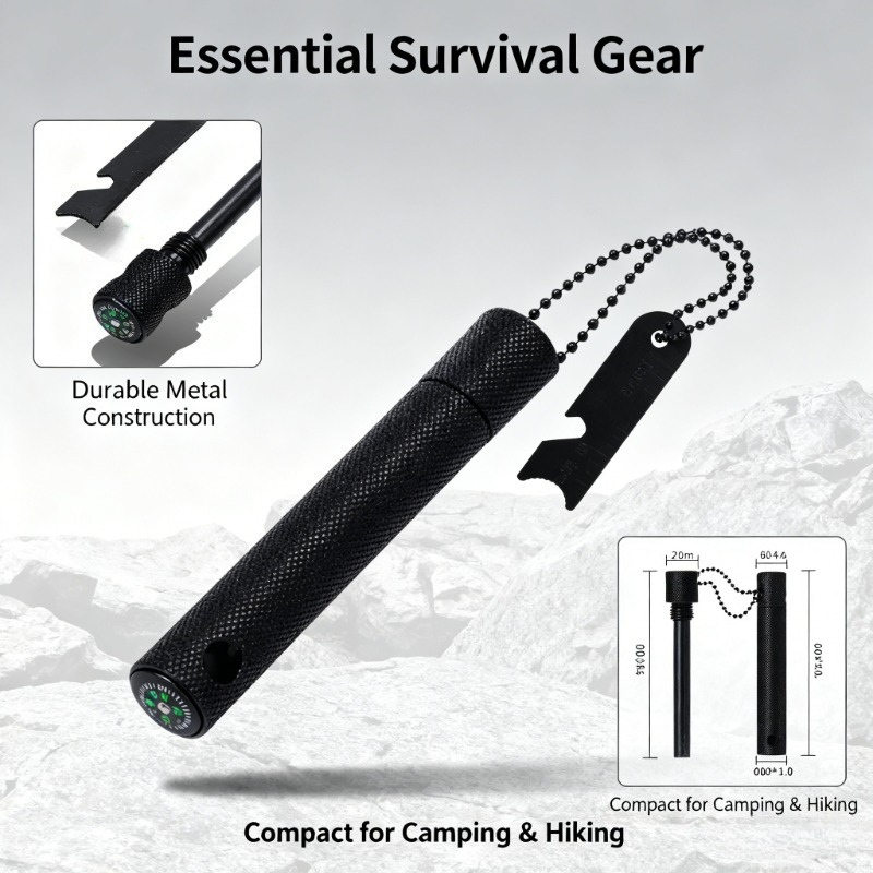 Magnesium Rod with Compass - W - مراجعة Magnesium Fire Starter وسعره