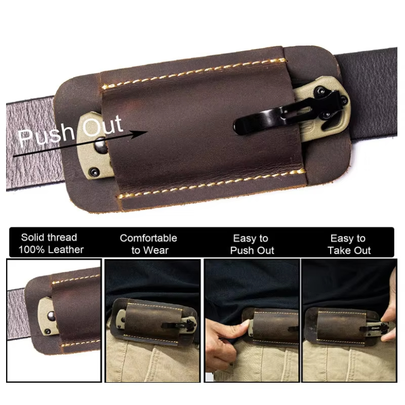 Genuine Leather EDC Folding Kn - مراجعة Fire Starting Kit وسعره