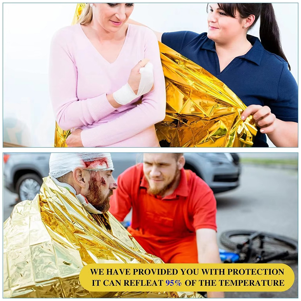 Mylar foil Emergency Survival  - مراجعة Survival Blanket Reflective وسعره