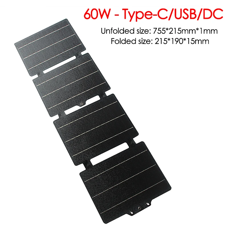 30W 60W Foldable Solar Panel B - مراجعة Solar Emergency Charger وسعره