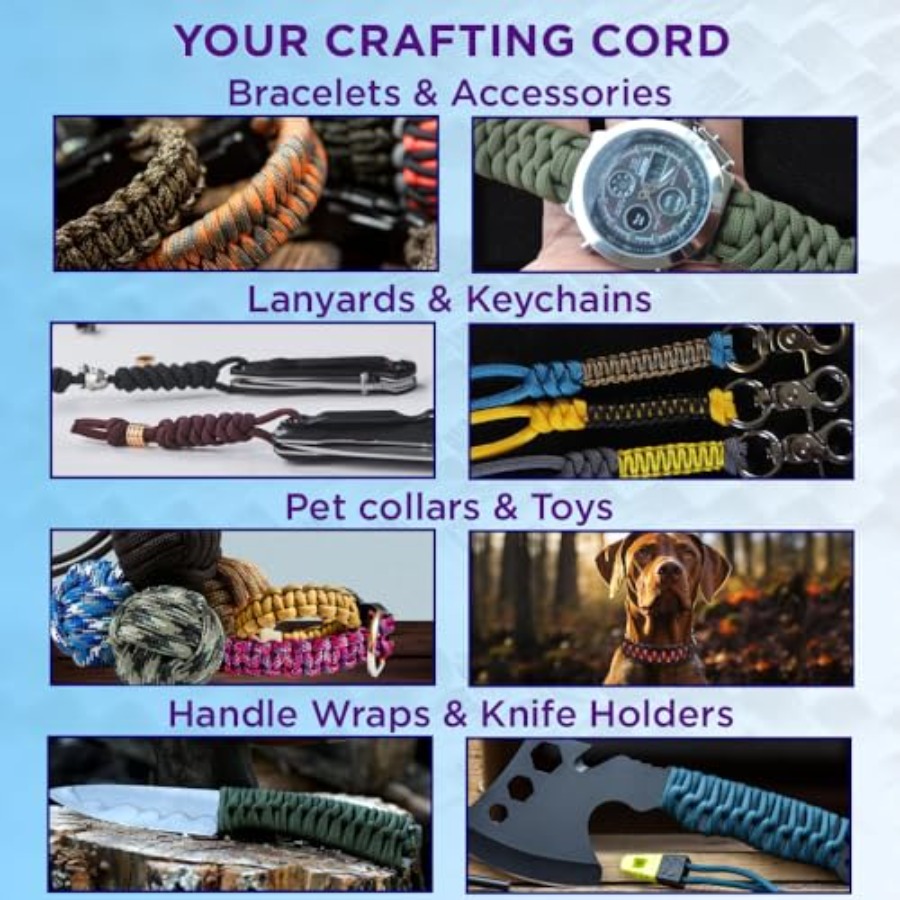 Reflective Paracord Rope 1000  - مراجعة Para Cord 1000Ft وسعره