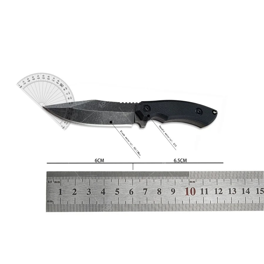 Portable Outdoor Camping Fishi - مراجعة Bushcraft Knife Fixed وسعره