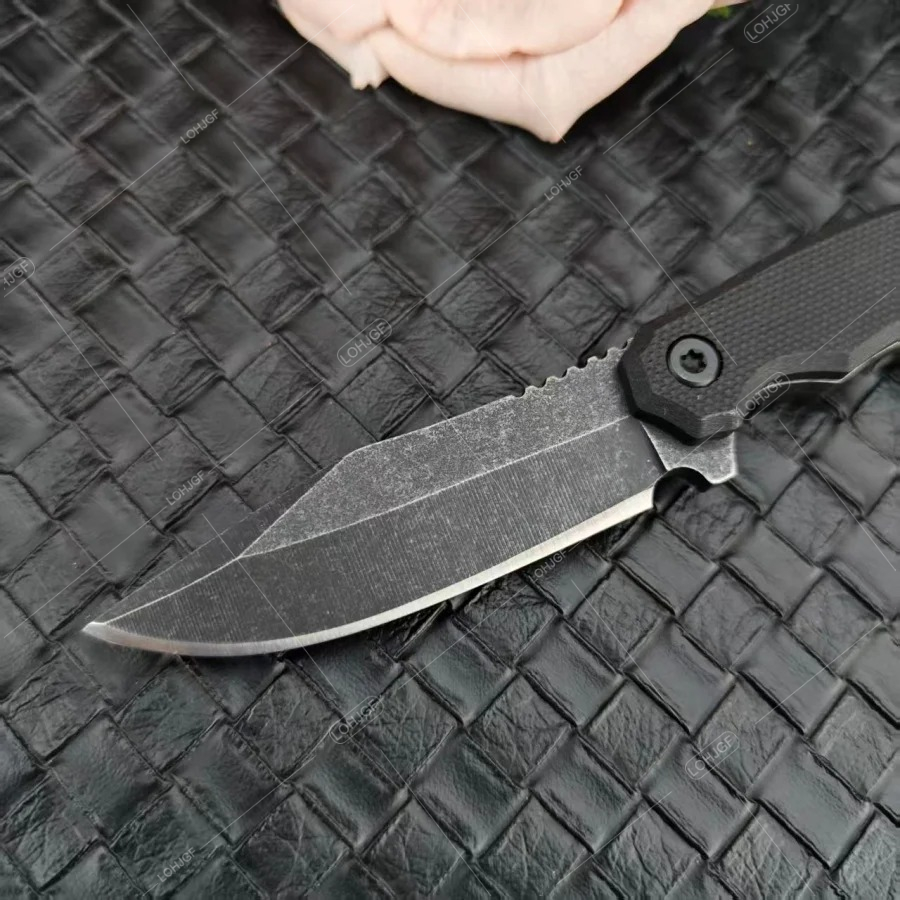 Portable Outdoor Camping Fishi - مراجعة Bushcraft Knife Fixed وسعره