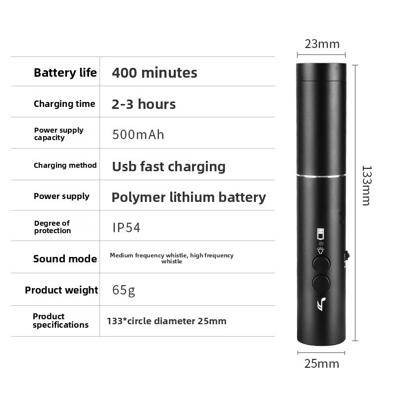 New LED Flashlight Electronic  - مراجعة Emergency Whistle Loud وسعره