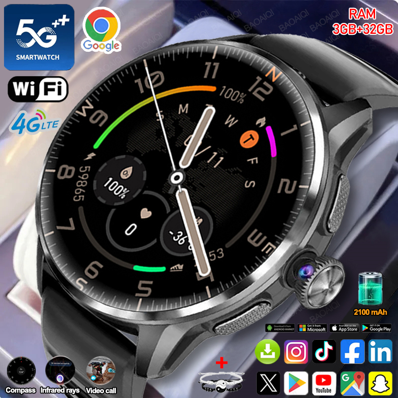 5G/4G Full Network Smart Watch - مراجعة Compass Lensatic وسعره