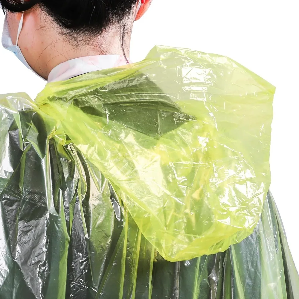 20 Pack Disposable Rain Poncho - مراجعة Emergency Poncho Rain وسعره