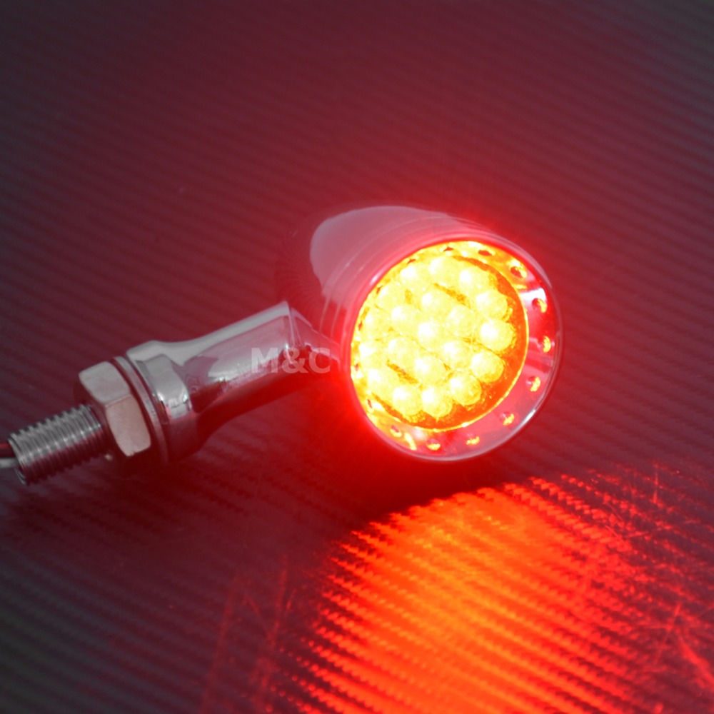 Motorcycle LED Turn Signal Bul - مراجعة Signal Panel Orange وسعره