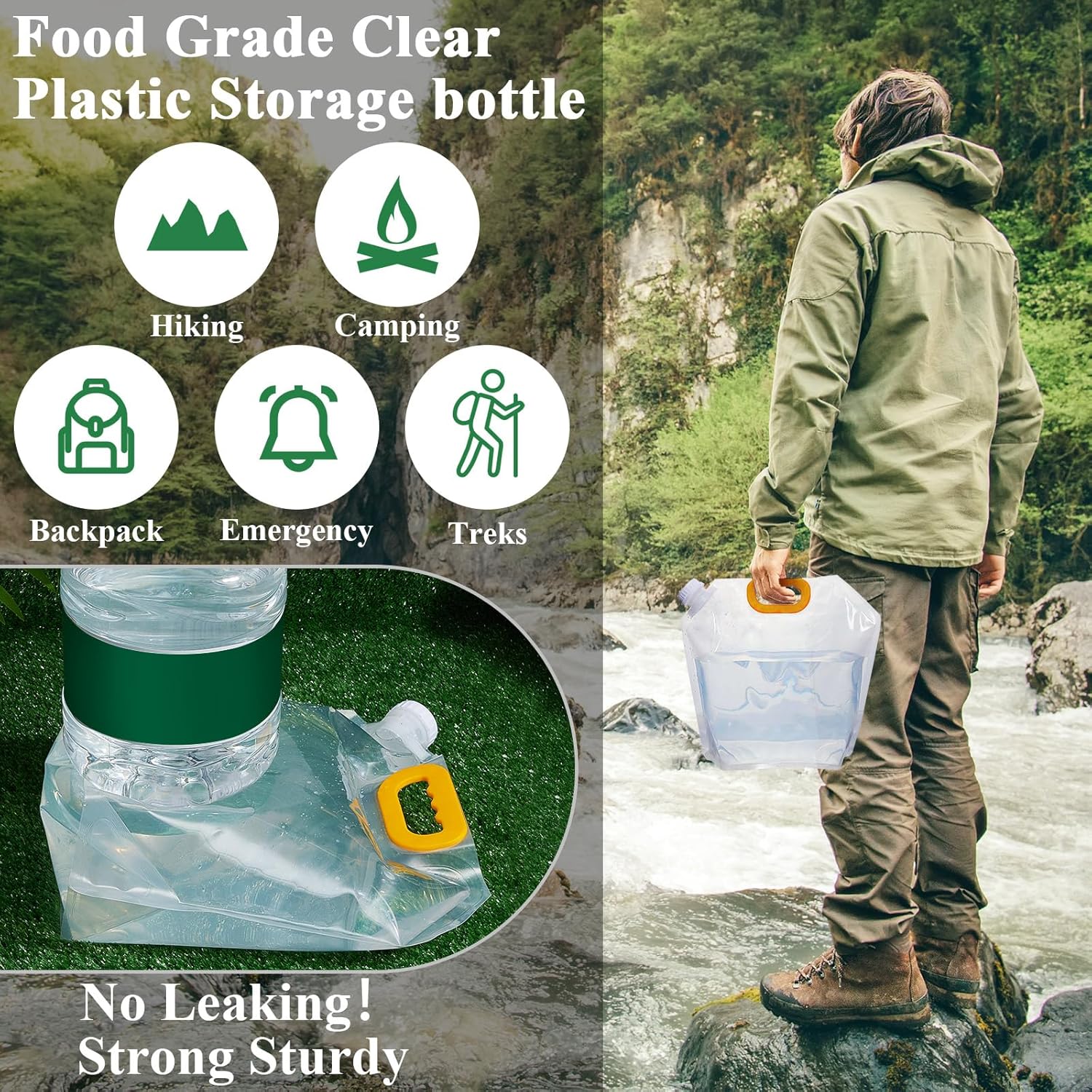 1.3 Gallon Collapsible Water S - مراجعة Water Bag Collapsible وسعره