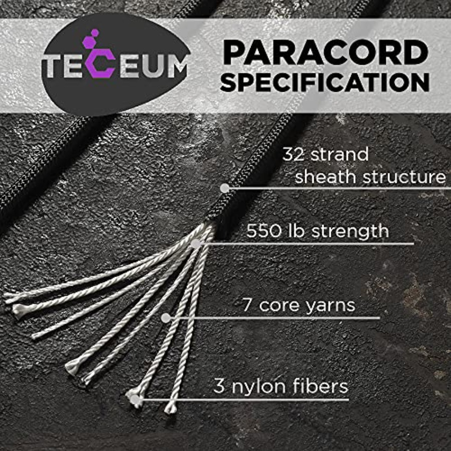 Paracord Type III 550 Basalt 1 - مراجعة Para Cord 1000Ft وسعره