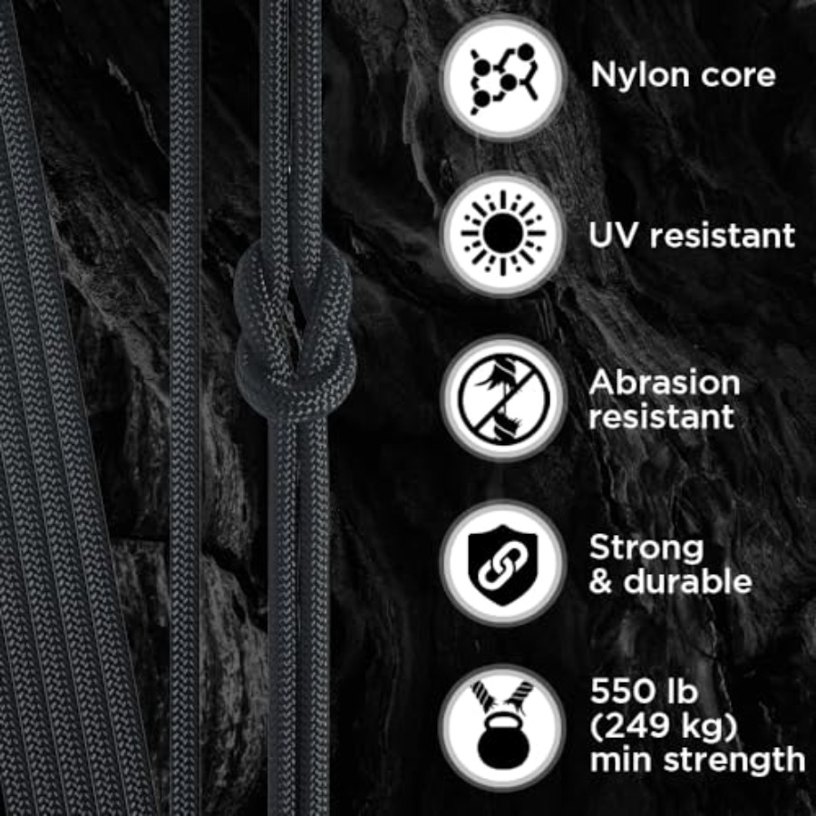 Paracord Type III 550 Basalt 1 - مراجعة Para Cord 1000Ft وسعره