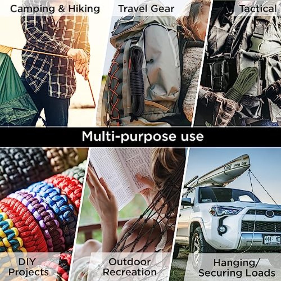Paracord Rope 750 lb 1000ft/ 2 - مراجعة Para Cord 1000Ft وسعره