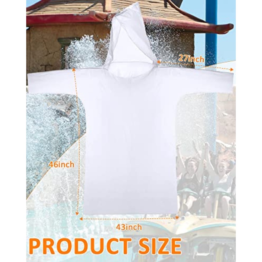 120 Pack Disposable Rain Ponch - مراجعة Emergency Poncho Rain وسعره