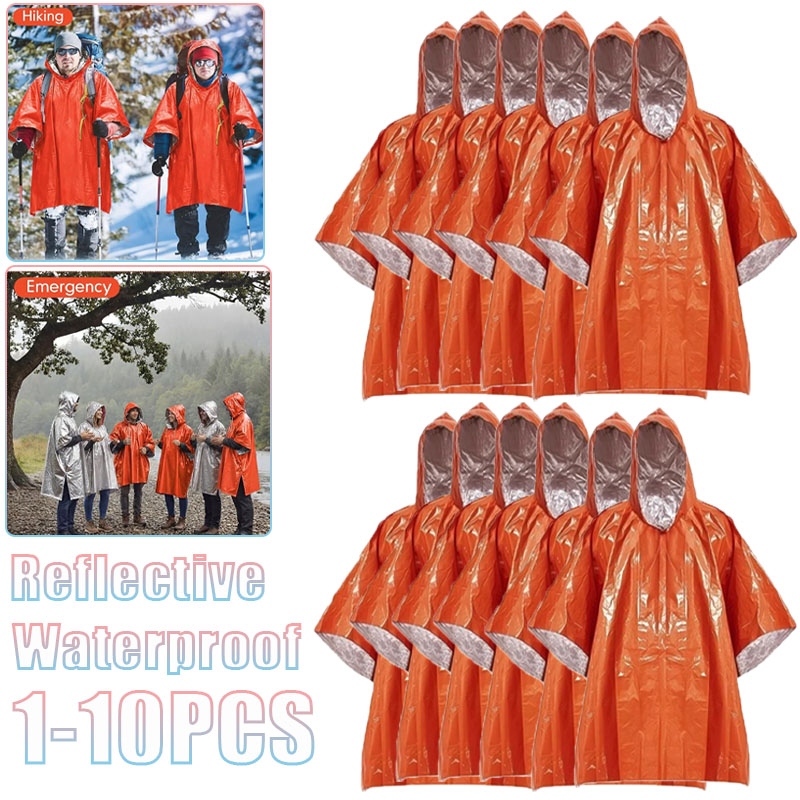 1-10PCS Compact Thermal Emerge - مراجعة Survival Blanket Reflective وسعره