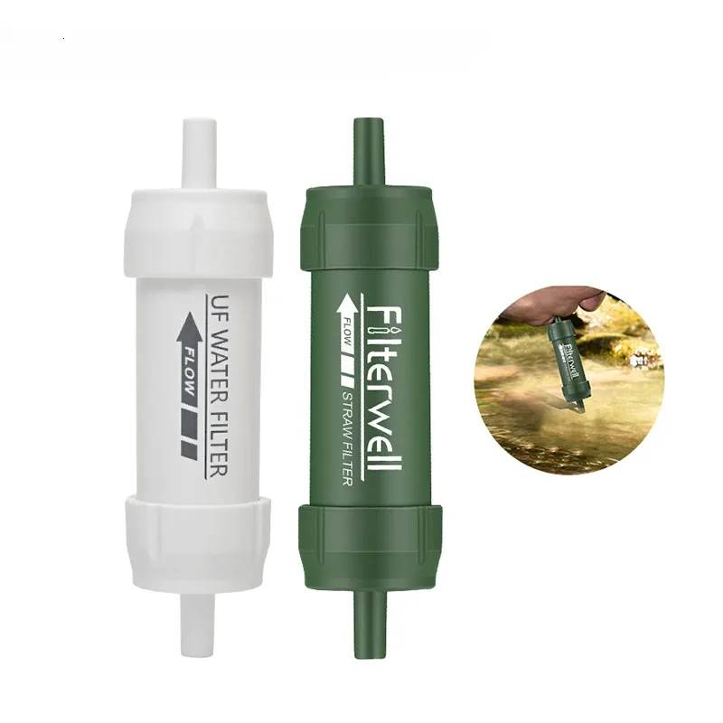 1PC Outdoor Mini Water Filter  - مراجعة Water Purification Straw وسعره