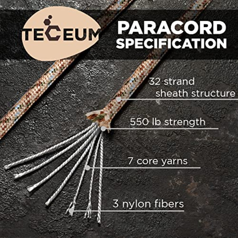 Paracord Type III 550 Desert C - مراجعة Para Cord 1000Ft وسعره