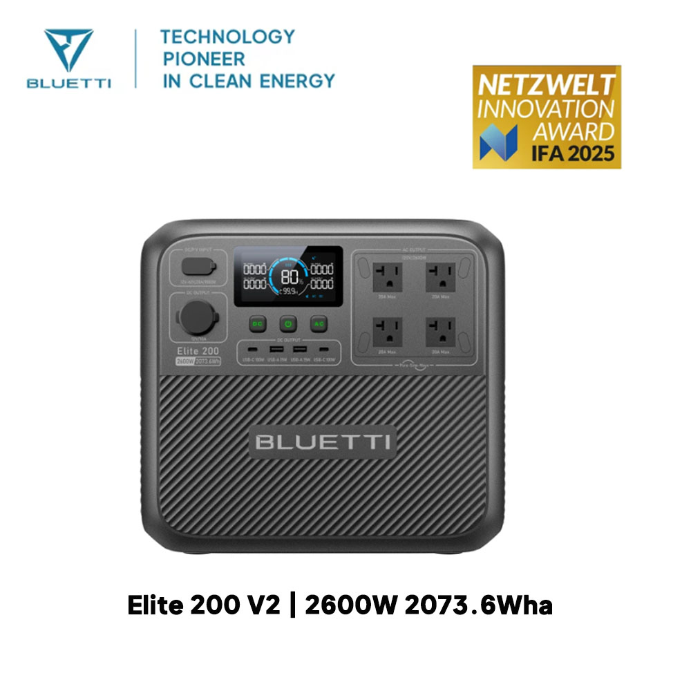 【Renew】BLUETTI Elite 200 V2 Po - مراجعة Solar Emergency Charger وسعره