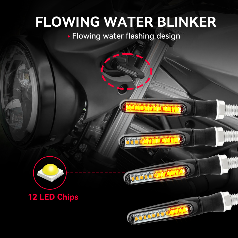 Motorcycle Led Turn Signals Di - مراجعة Sos Light Strobe وسعره