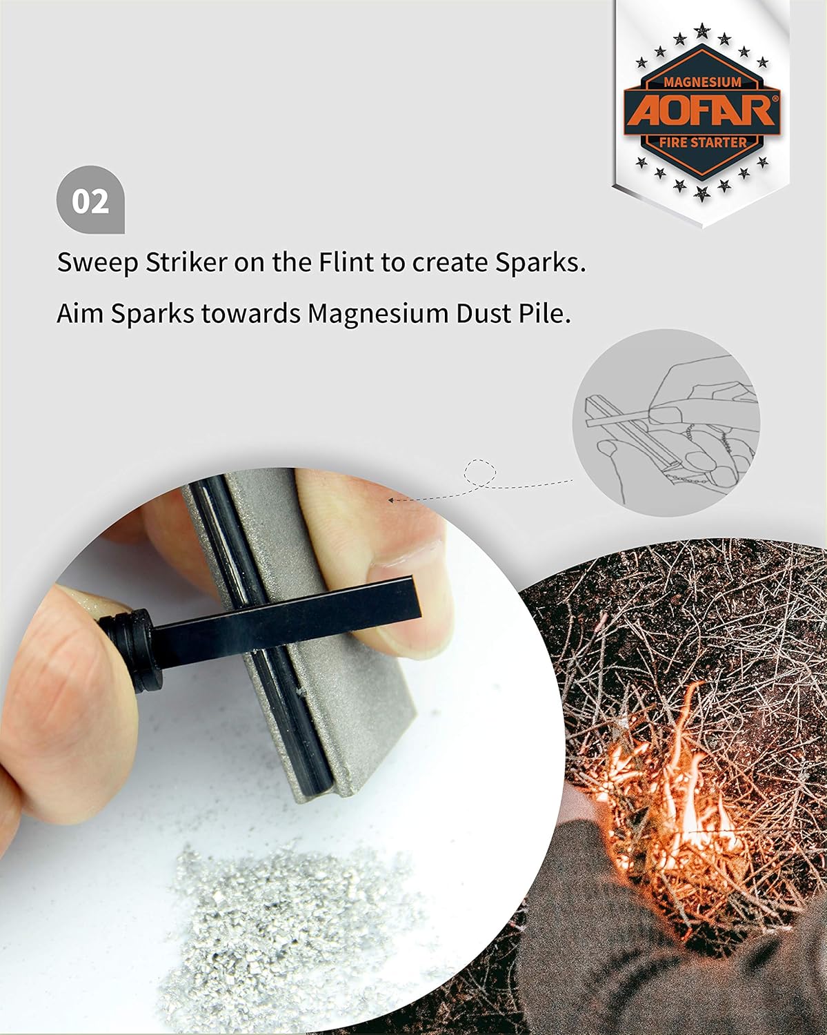 2-Pack Waterproof Fire Starter - مراجعة Magnesium Fire Starter وسعره