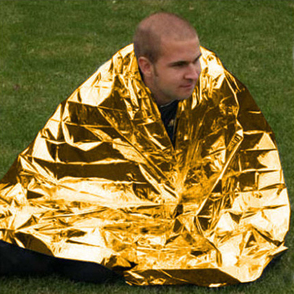 Emergency Blanket Silver Golde - مراجعة Survival Blanket Reflective وسعره