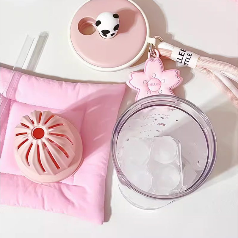 650ml Kawaii Water Bottle With - مراجعة Water Purification Straw وسعره